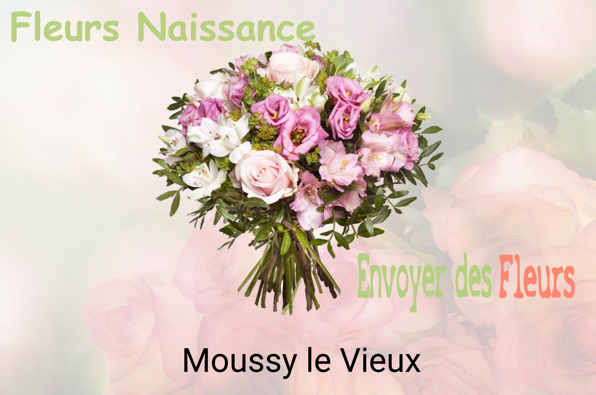 Bouquet de fleurs de naissance livré à Moussy-le-Vieux