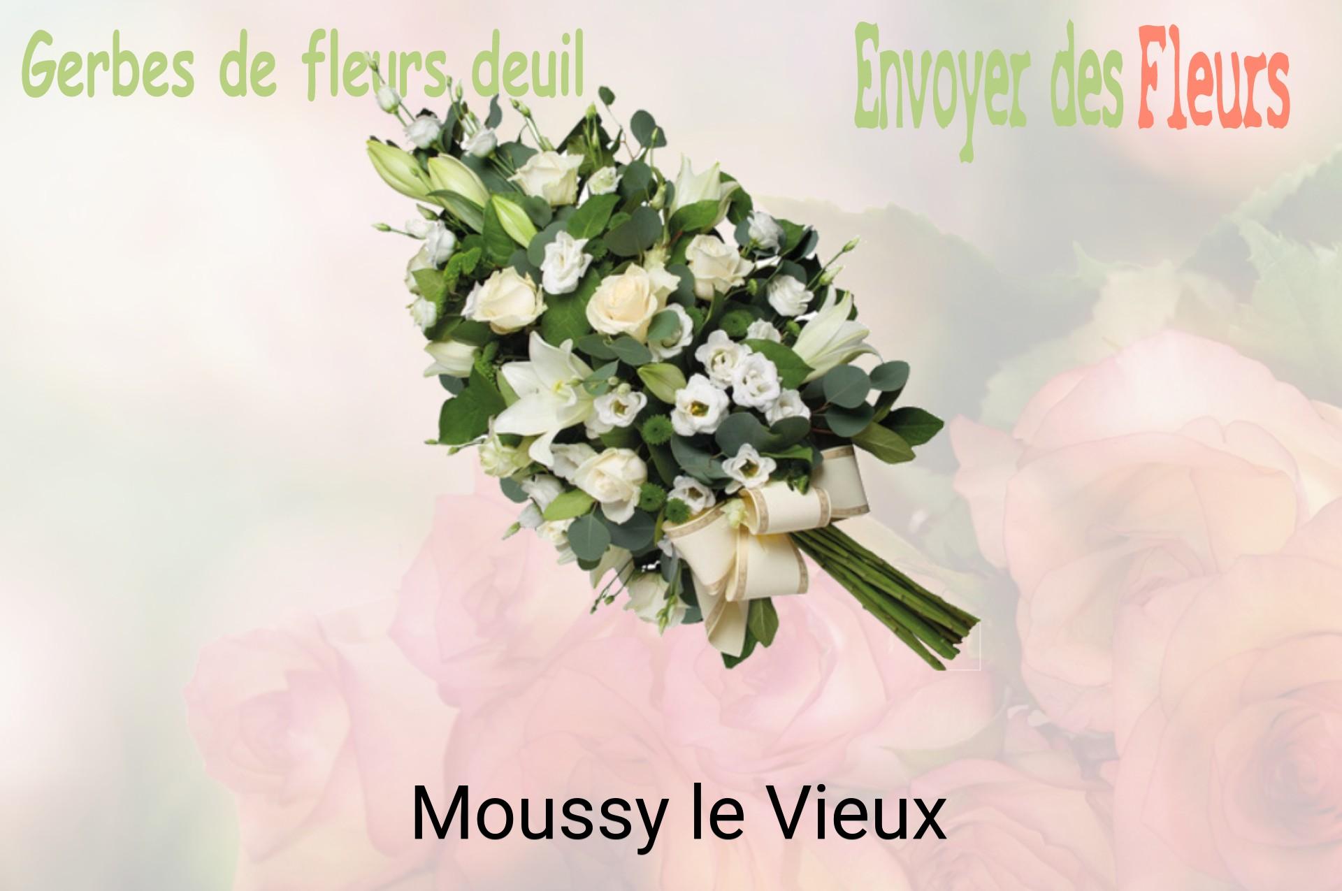 Gerbe de fleurs de deuil livrée à Moussy-le-Vieux
